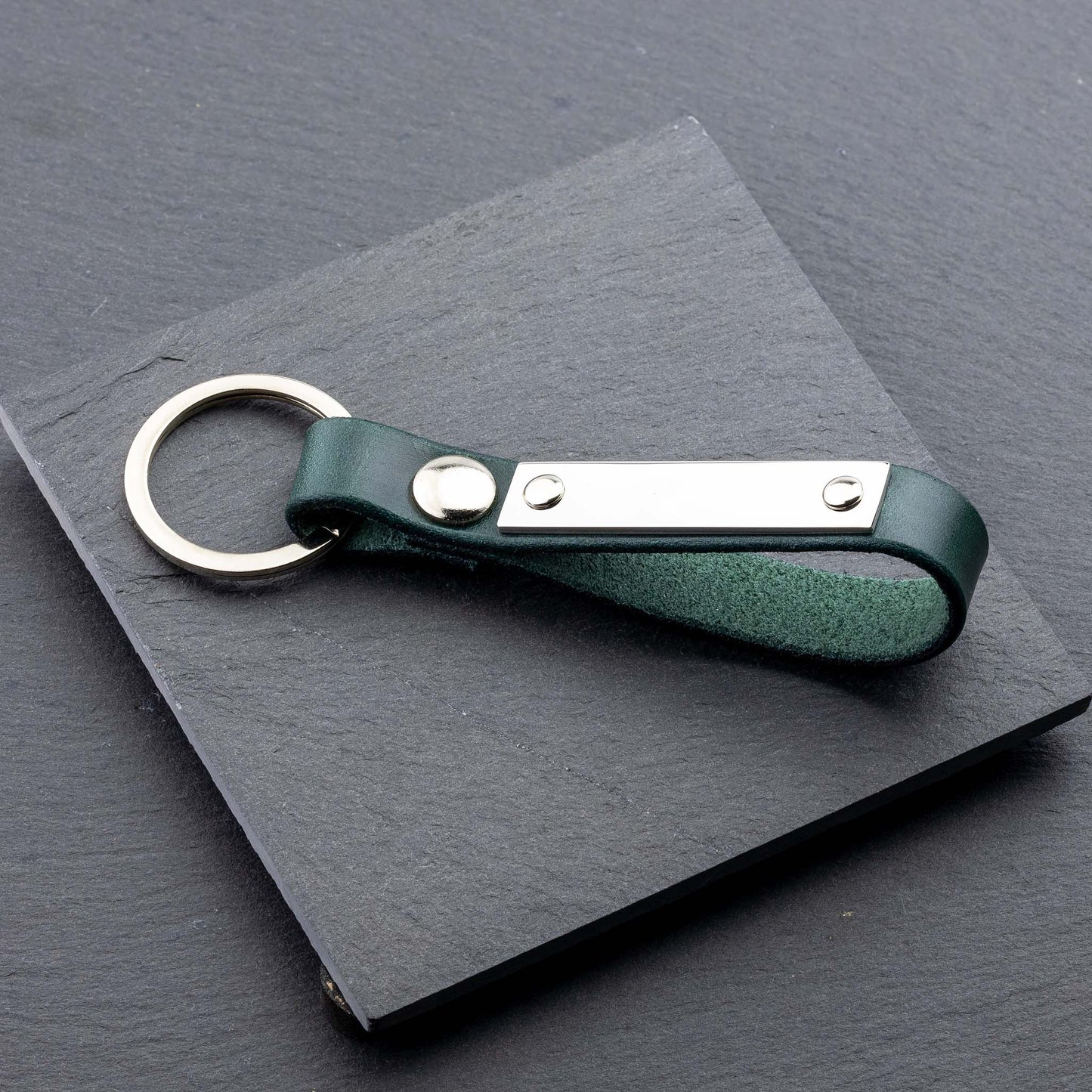 Premium Dark Green Keyring - Personalised Just for You - seQua.Shop
