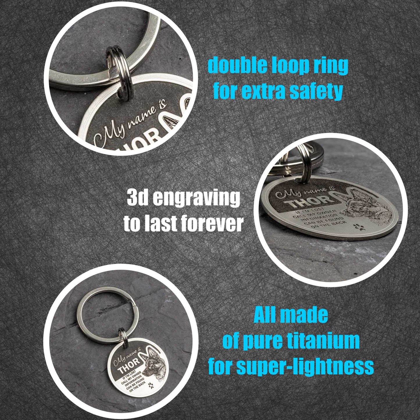 Titanium Dog Tag: Quality & Design - seQua.Shop