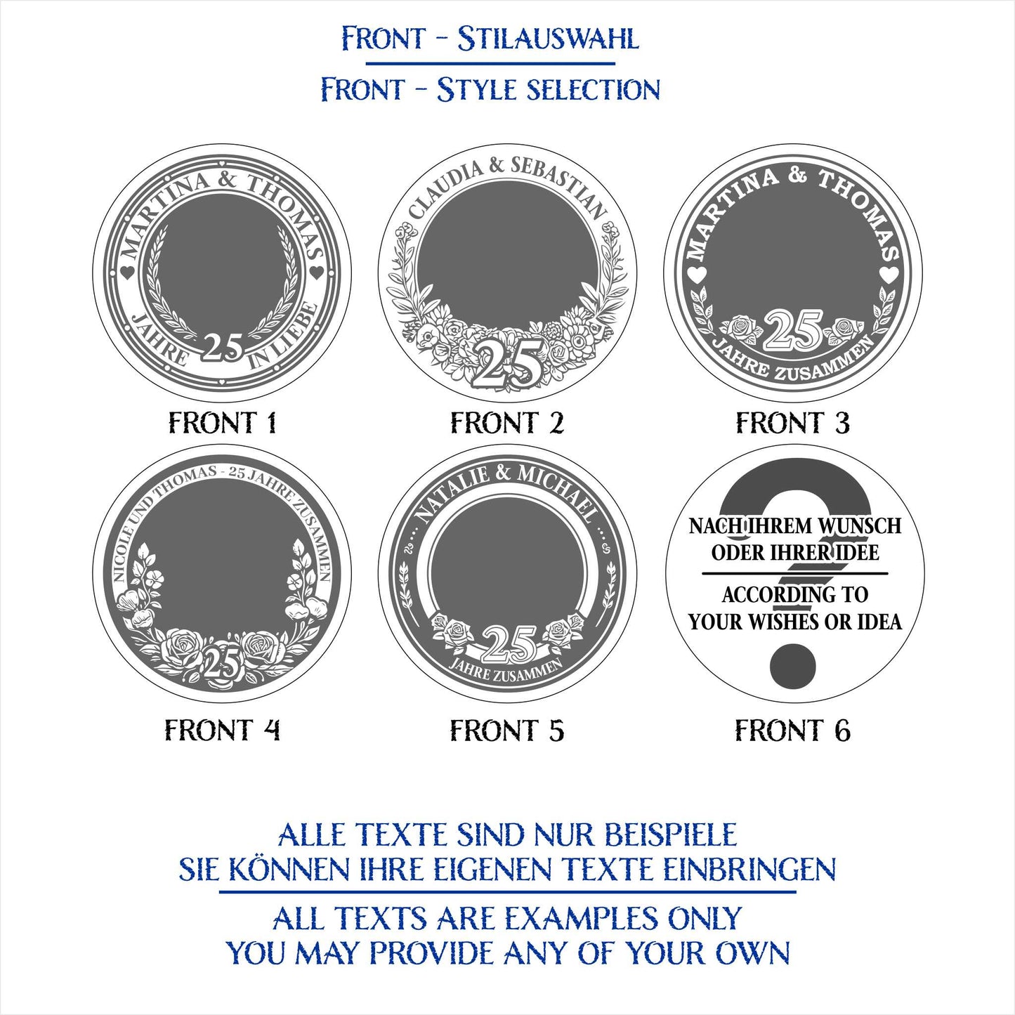 Unique Silver Wedding Anniversary Gift - Customised Commemorative Coin - seQua.Shop