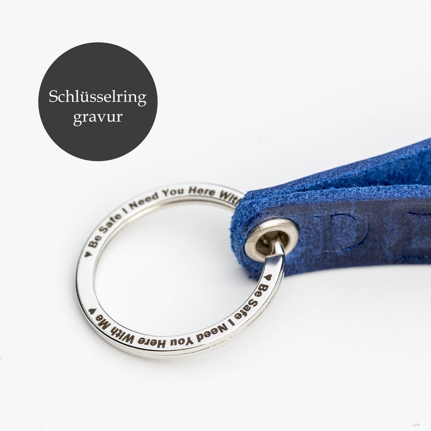 Blau Leder Schlüsselanhänger, den Frauen lieben - seQua.Shop