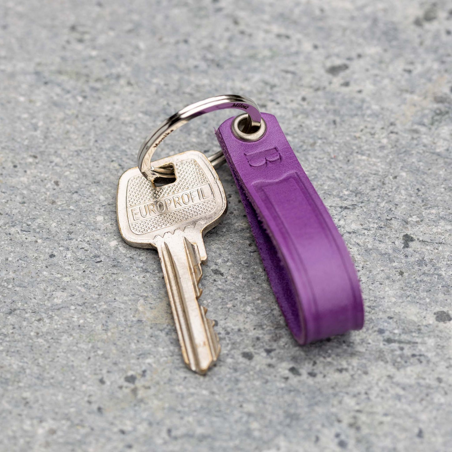 Women's Keyring by seQua - Lilac Leather - seQua.Shop