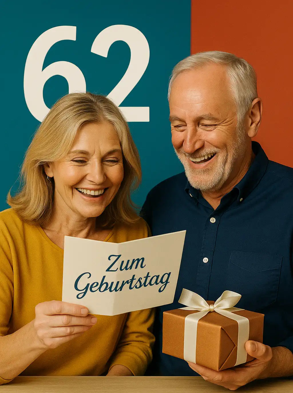 Sprüche zum 62. Geburtstag für Männer & Frauen - banner