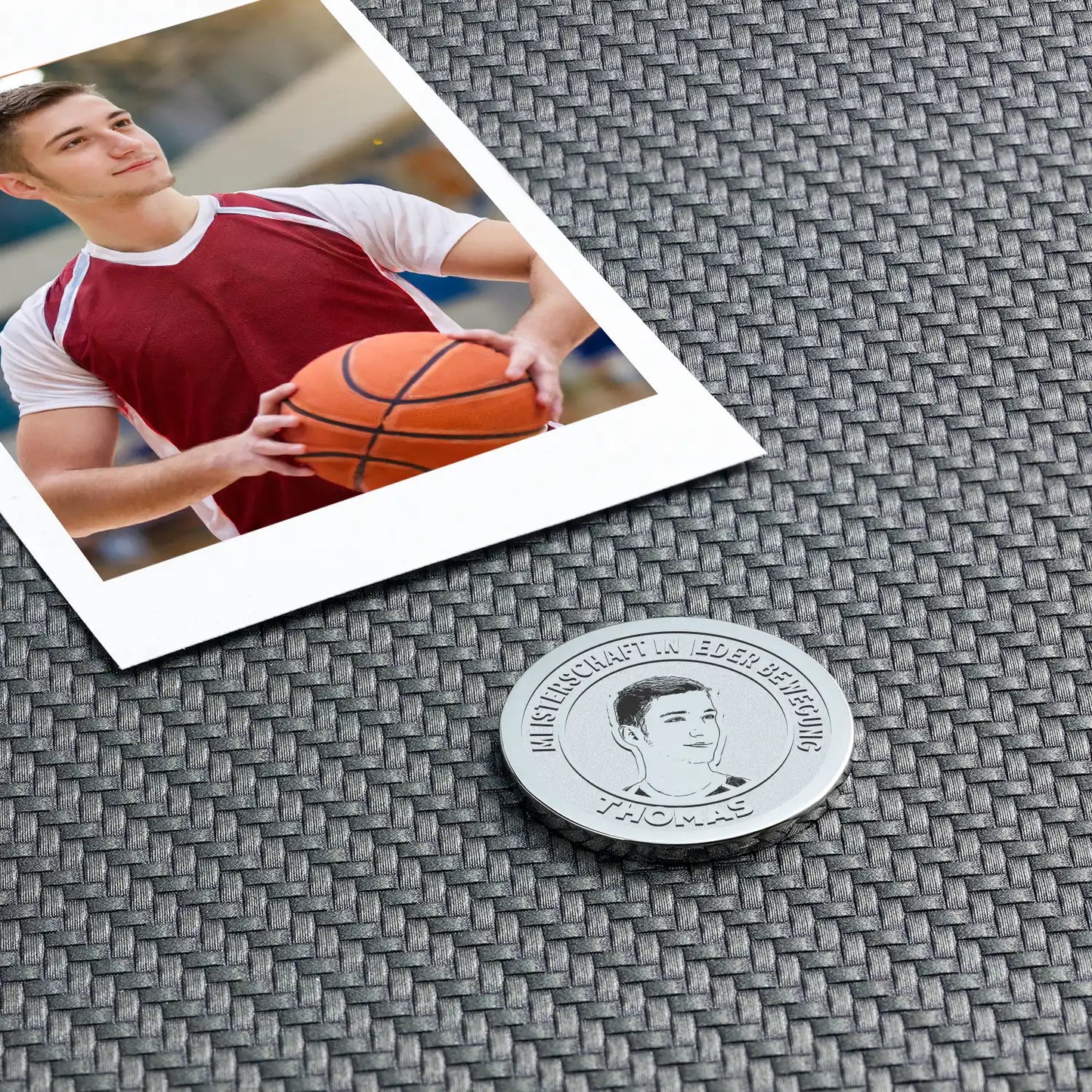 Geschenk für Basketballspieler - Personalisierte Münzen und Medaillen 