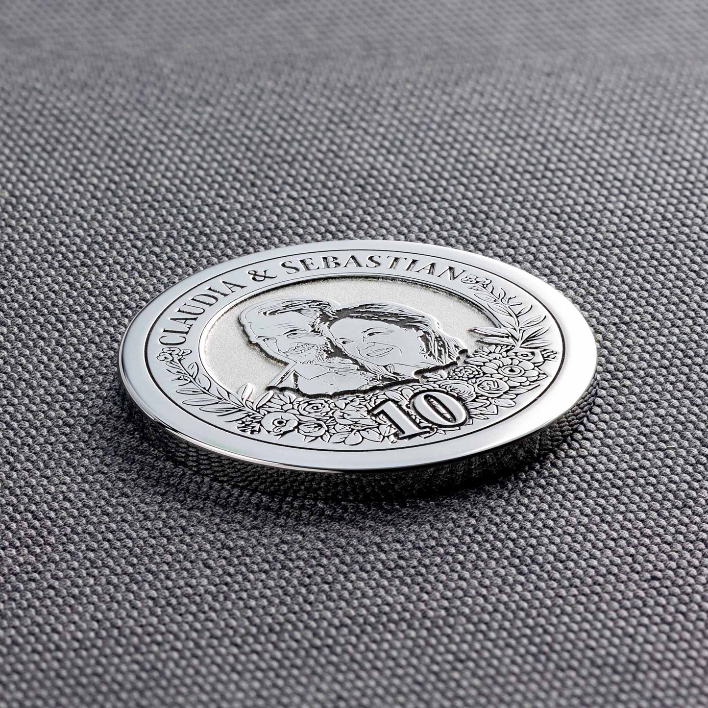 10 jahrestag geschenk - Personalisierte Münze