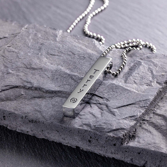 3D Engraved Custom Compass Necklace - Gift for Him - seQua.Shop
