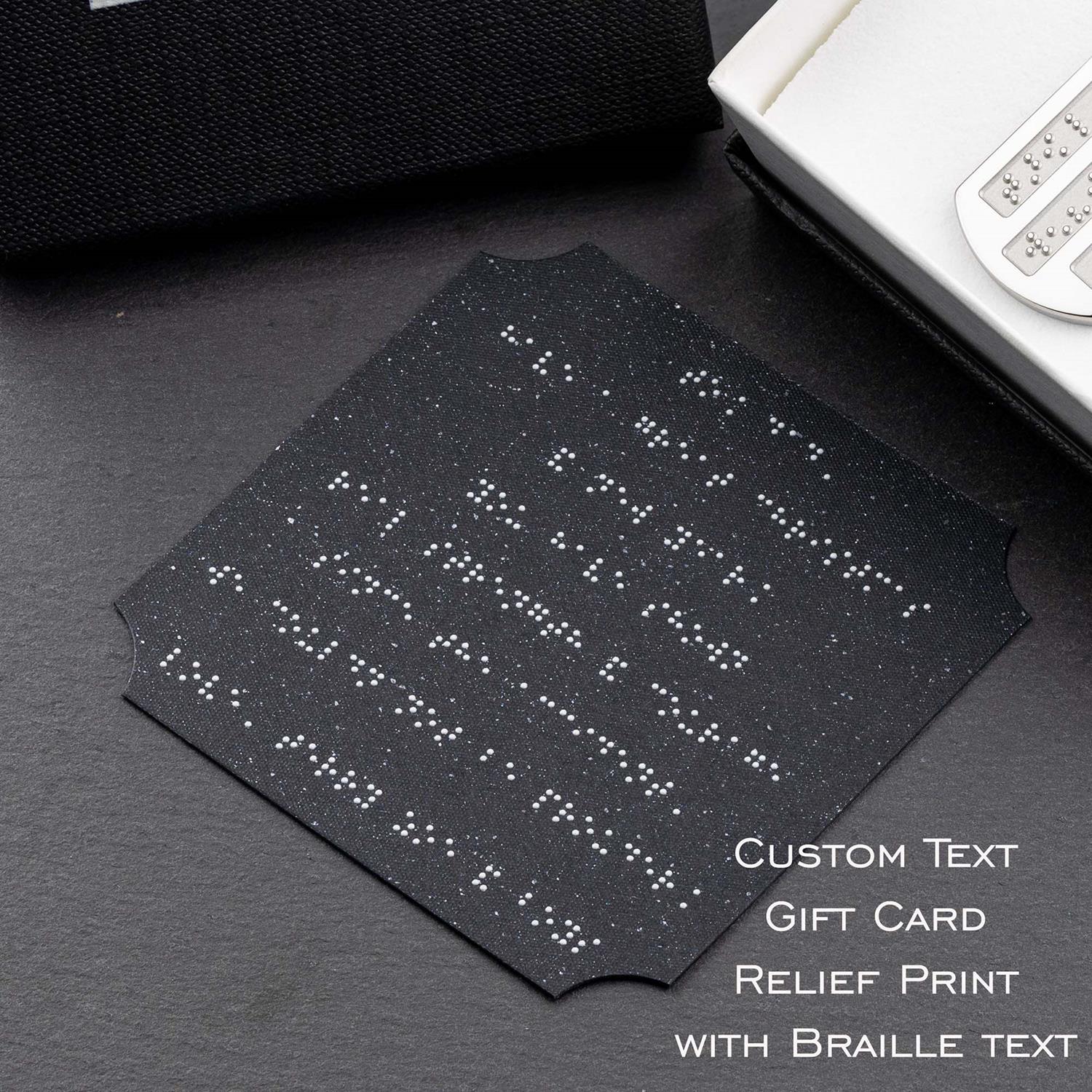 Braille Custom Text Luxury Necklace | Unique Dog Tag for Visually Impaired | Low Vision Pendant braille necklace - seQua.Shop