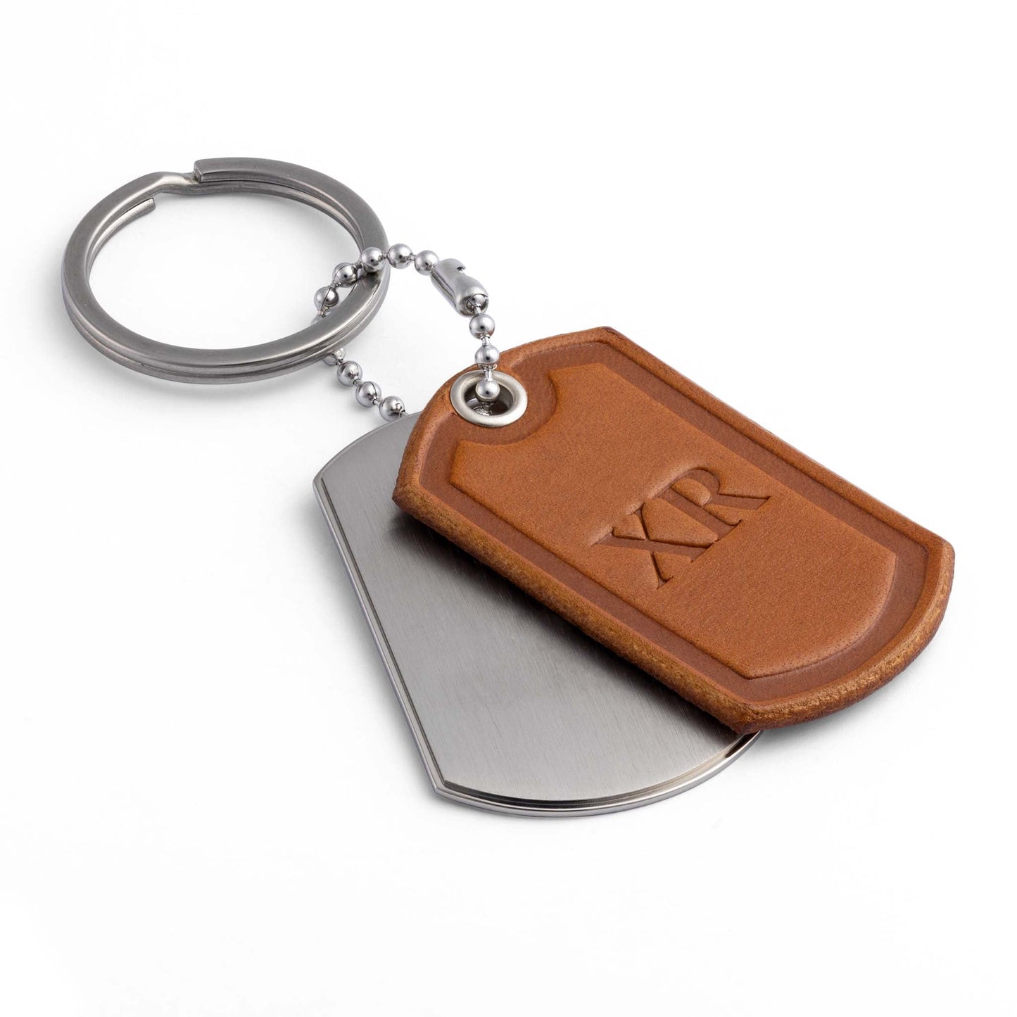 Cognac Leather Keyring: A Dash of Luxury for Your Pockets - seQua.Shop