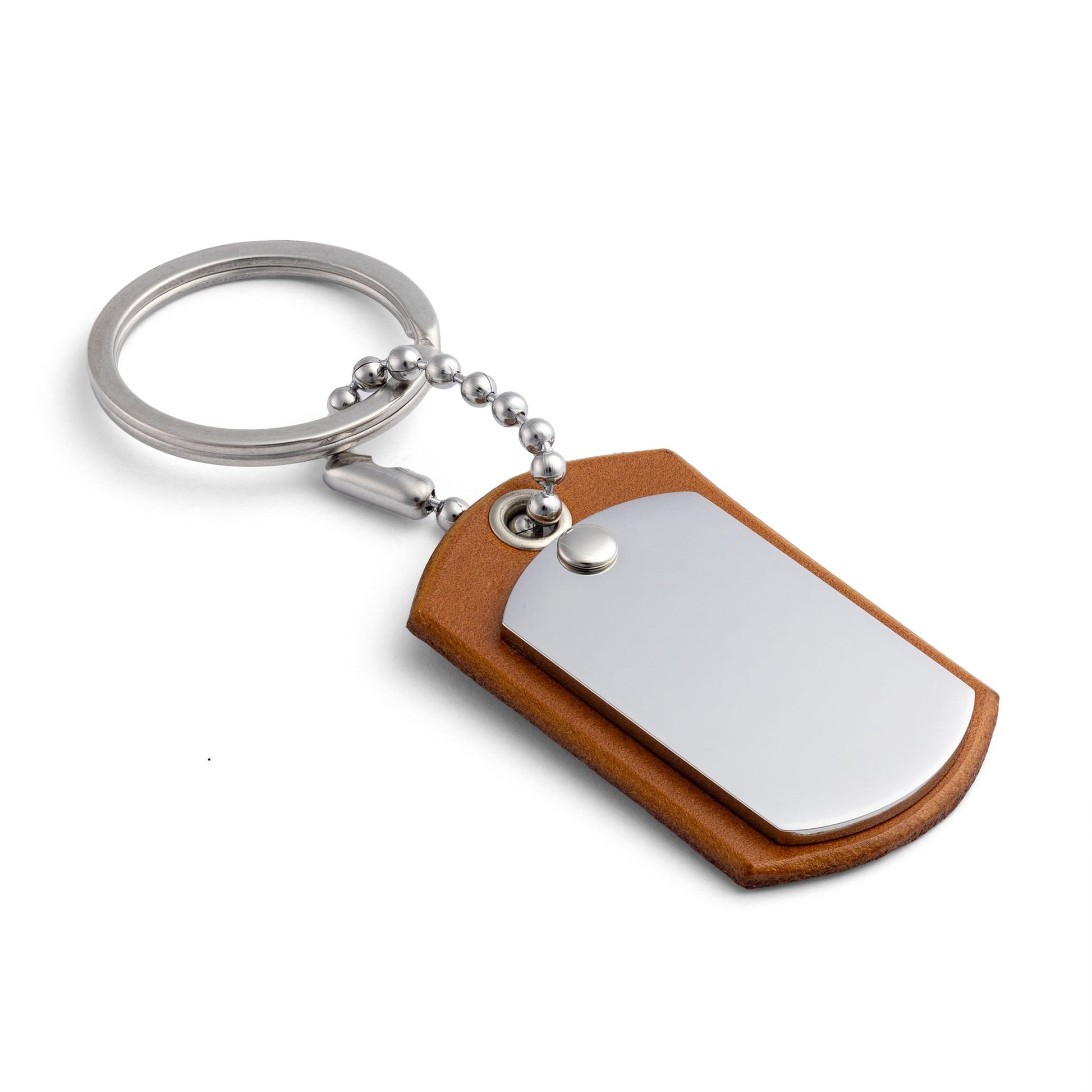 Cognac Leather Keyring – The Perfect Personalised Gift - seQua.Shop