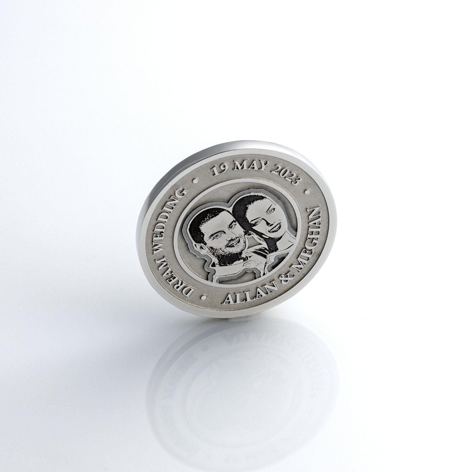Custom Commemorative Coin | Wedding Gift Coin | Anniversary Gift Coin | | Wedding Token | Lucky Coin - seQua.Shop