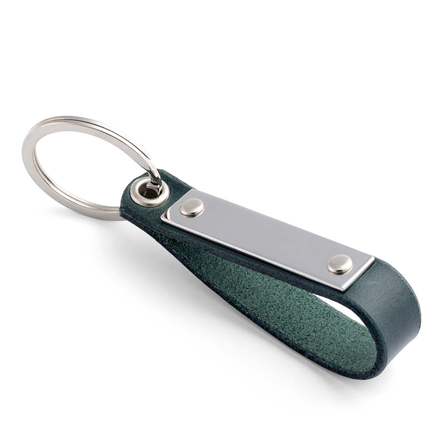 Forest Green: The Ultimate Personalised Leather Keyring - seQua.Shop