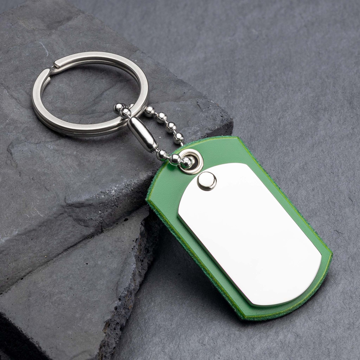 Juicy Green Leather Keyring: Customised Just for You - seQua.Shop