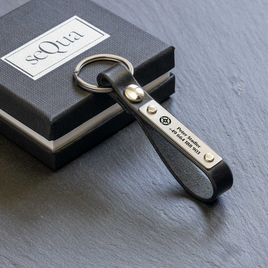 Personalisierter Titan Schlüsselanhänger - seQua.Shop