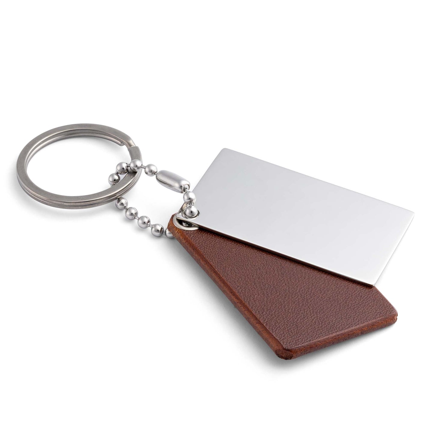 Personalised Chestnut Leather Keyring by seQua - seQua.Shop