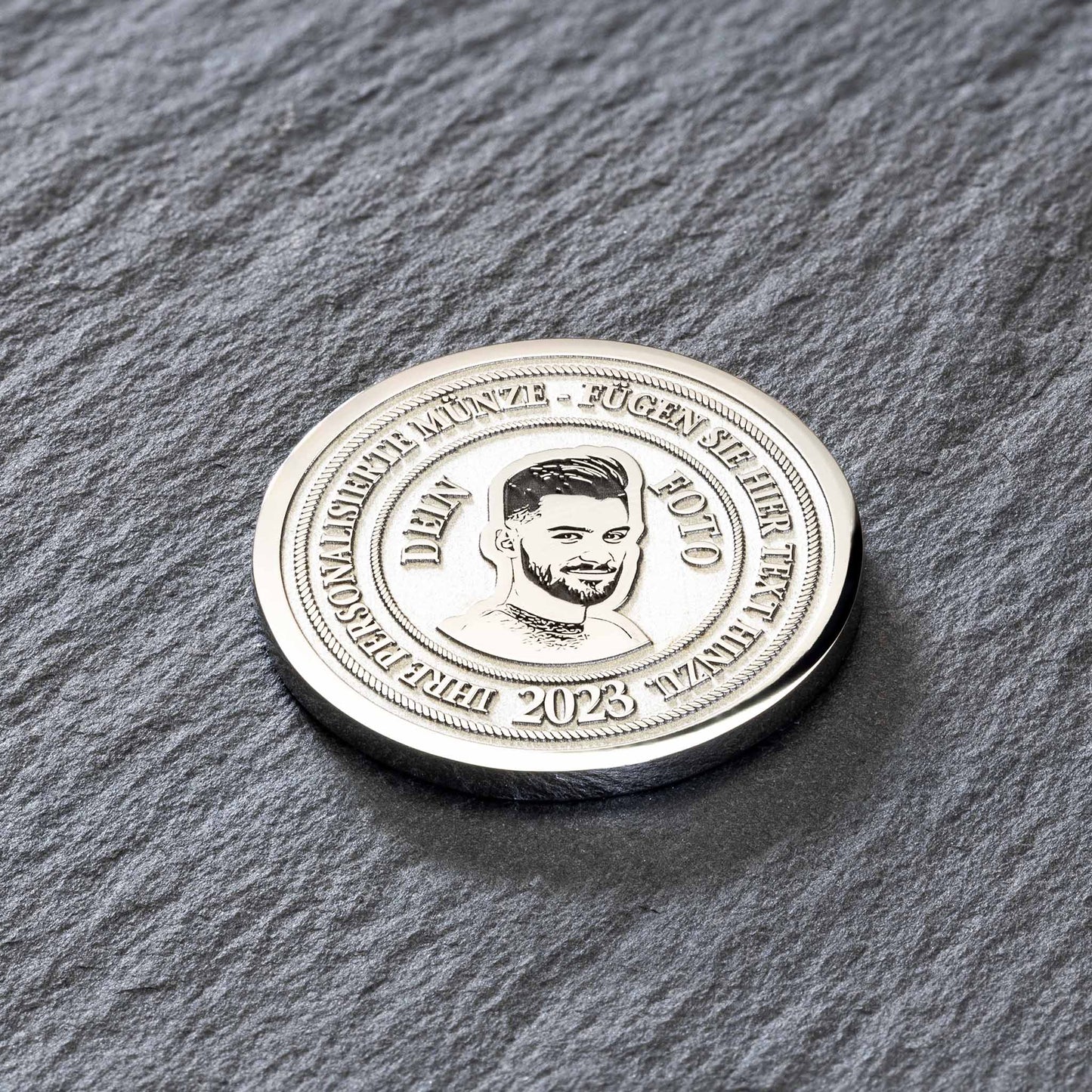 Personalisierte Münze mit eigenem Bild - seQua.Shop