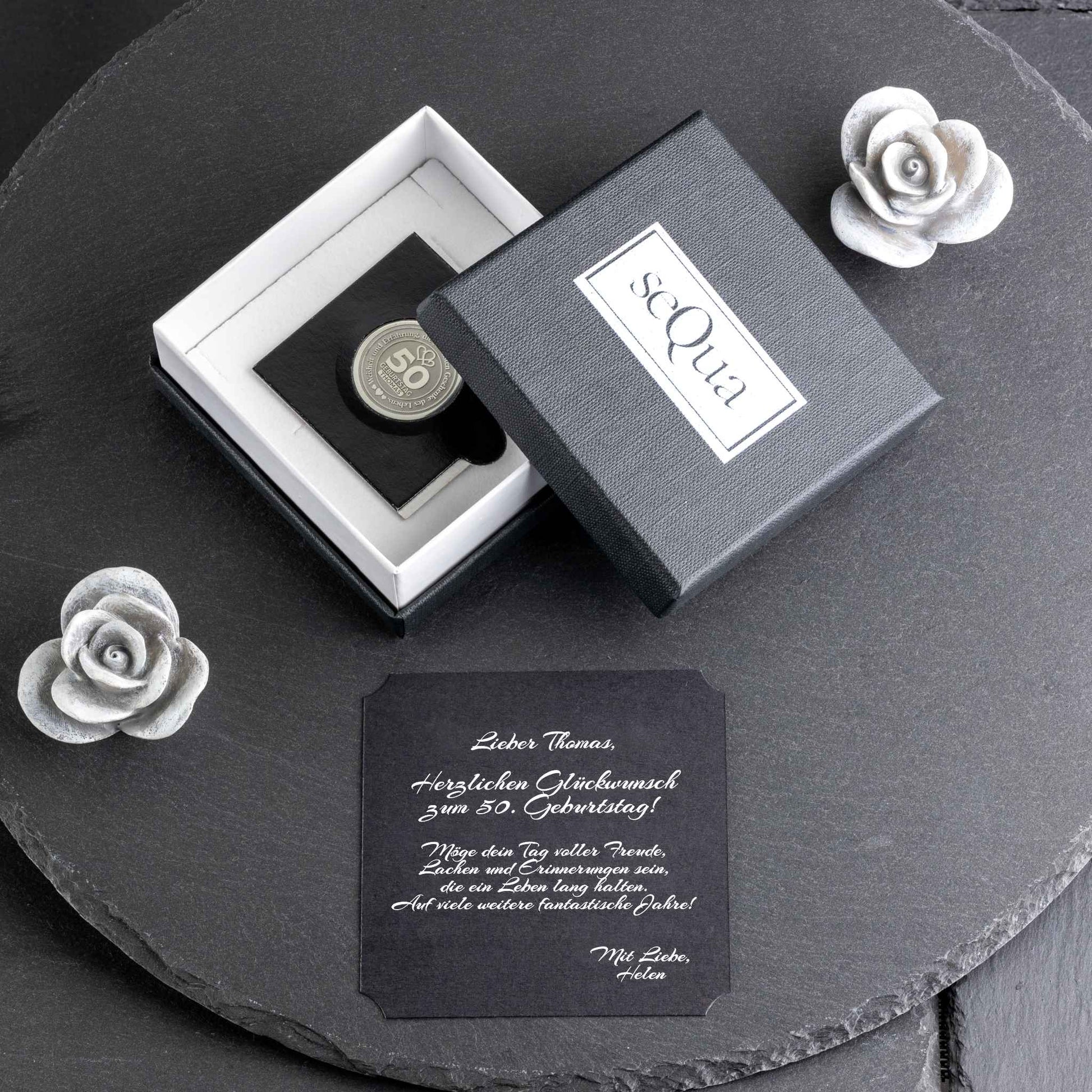 Personalised Coin - Unique 50th Birthday Gifts - seQua.Shop