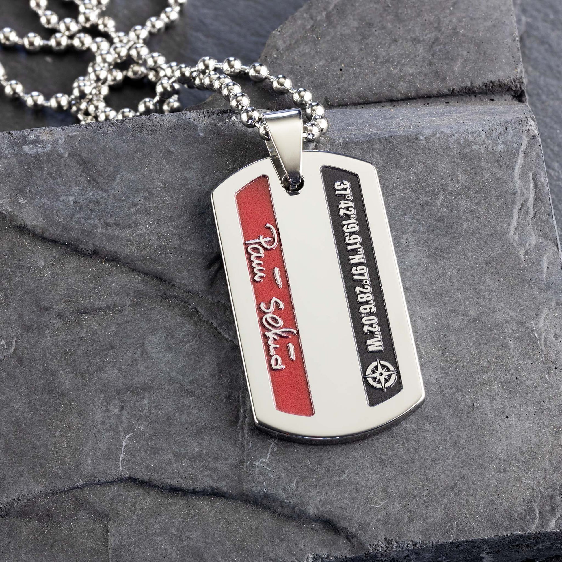 Piastrina Militare Personalizzata con la tua Frase o la tua Foto Piastrina Militare Personalizzata con la tua Frase o la tua Foto