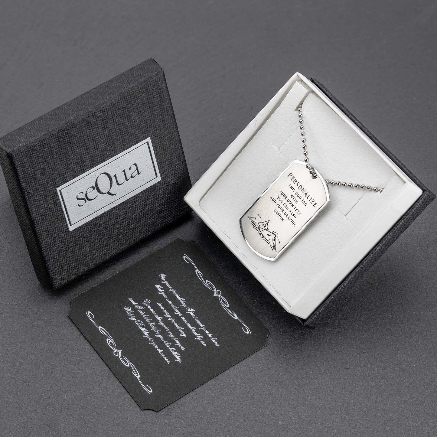 Personalized Titanium Dog Tag - A Unique and Special Gift - seQua.Shop