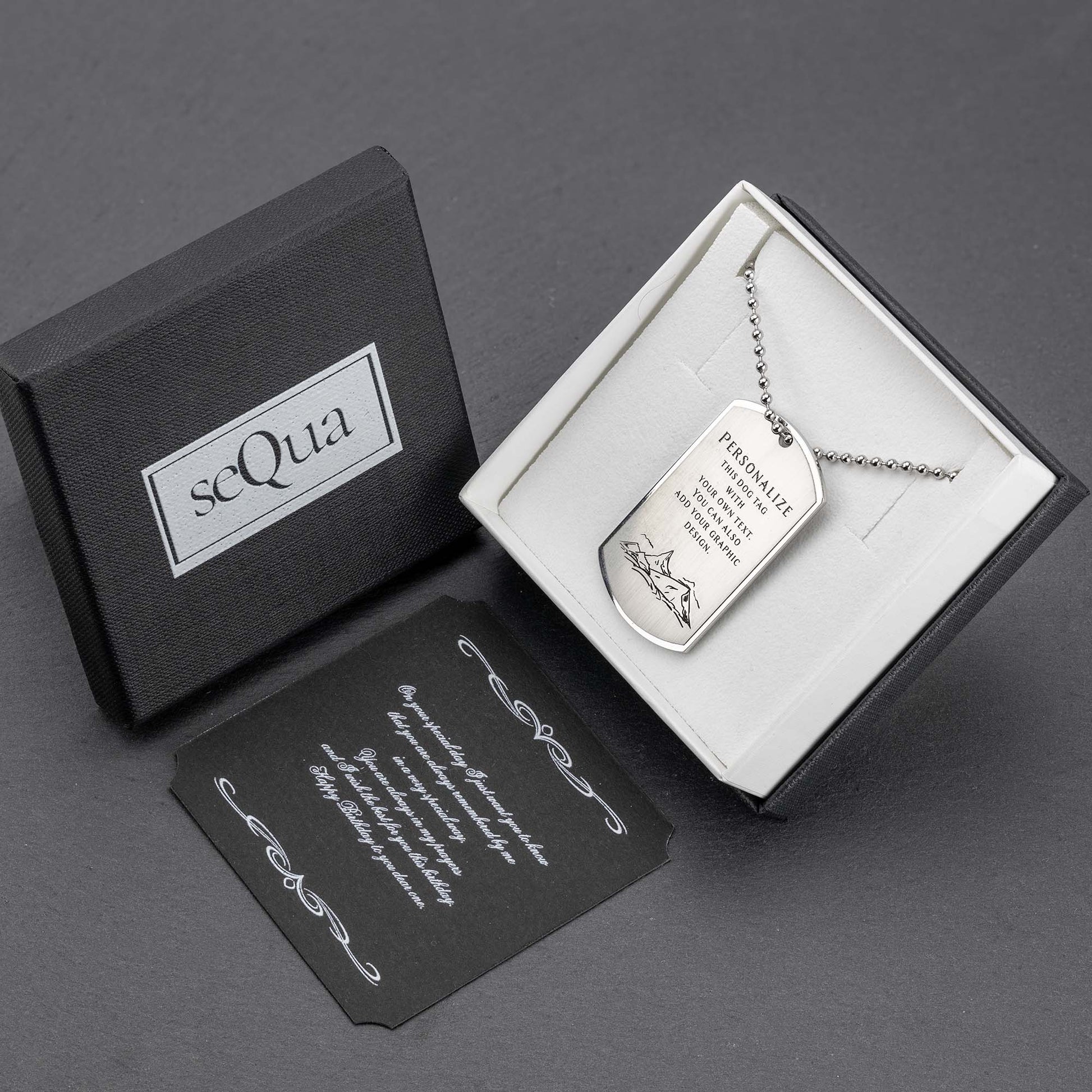 Personalized Titanium Dog Tag - A Unique and Special Gift - seQua.Shop