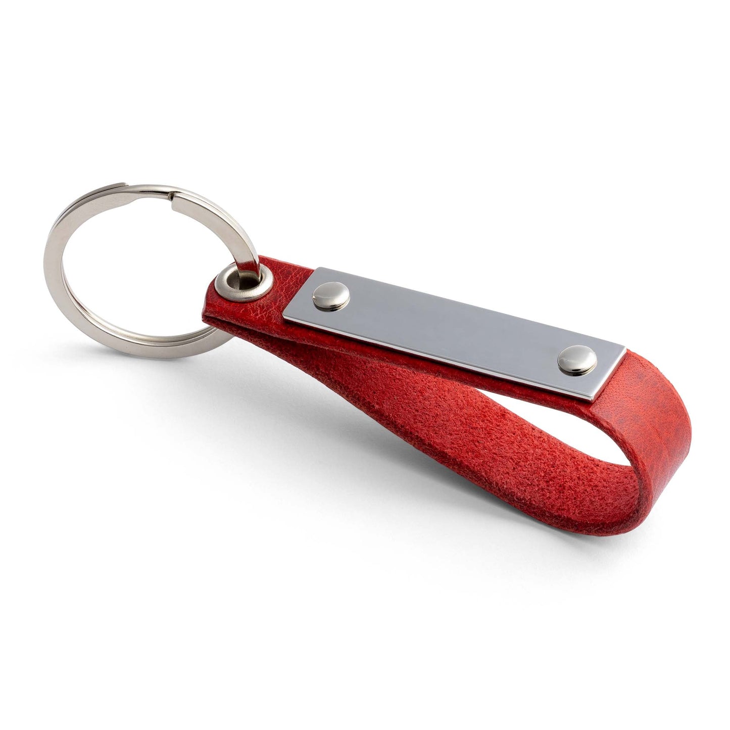 Premium Roter Leder Schlüsselanhänger - seQua.Shop