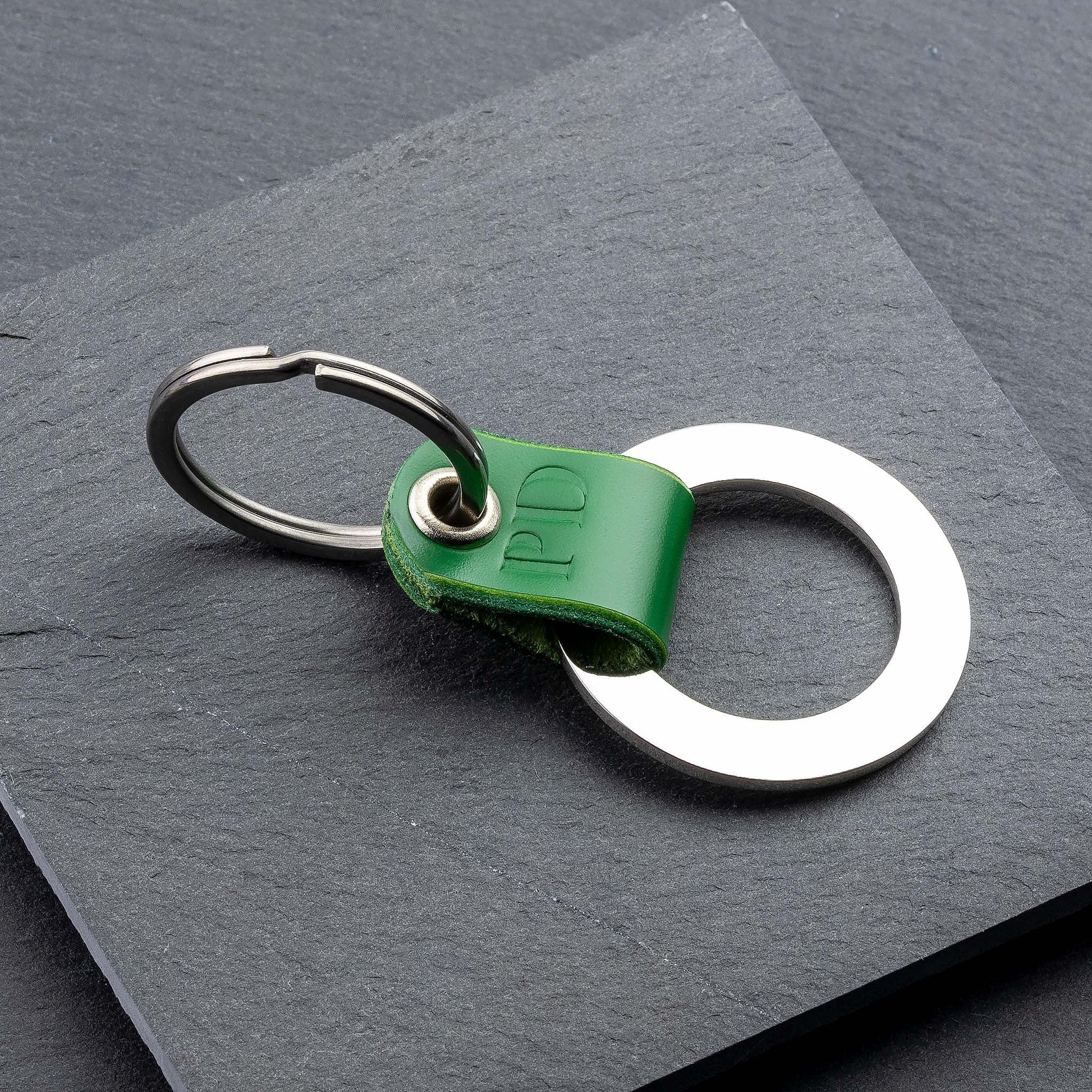 personalisierter Schlüsselanhänger leder&metall (verschiedene