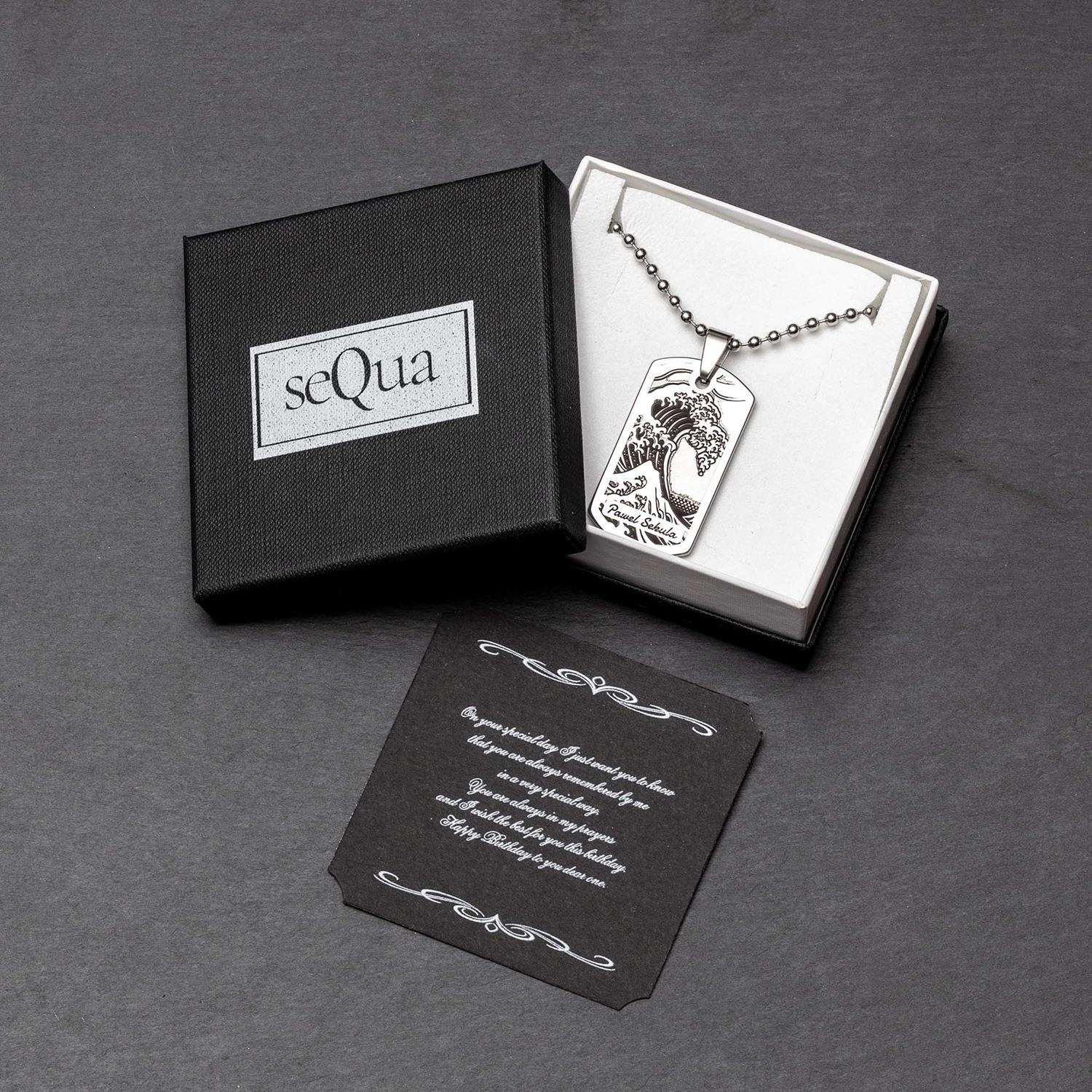 Unforgettable Nautical Gift for Sailors: The Custom Tsunami Pendant - seQua.Shop