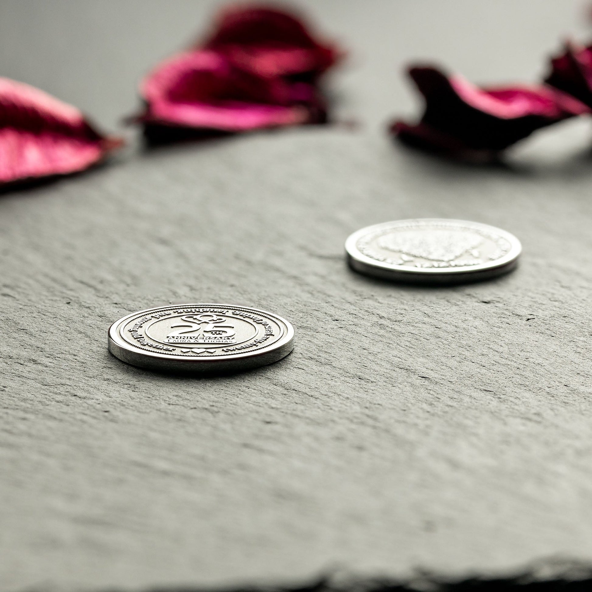 Unique Gift for Silver Anniversary: Our Custom Commemorative Coin - seQua.Shop