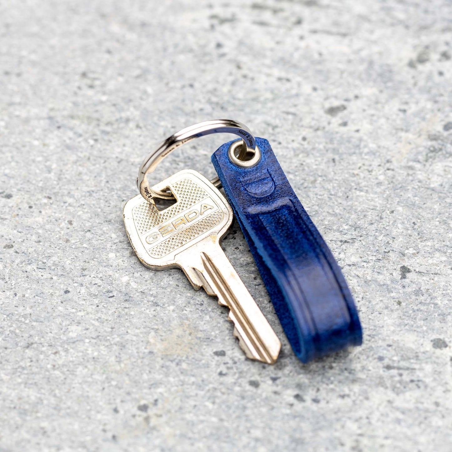 Women's Keyring by seQua - Blue Leather - seQua.Shop