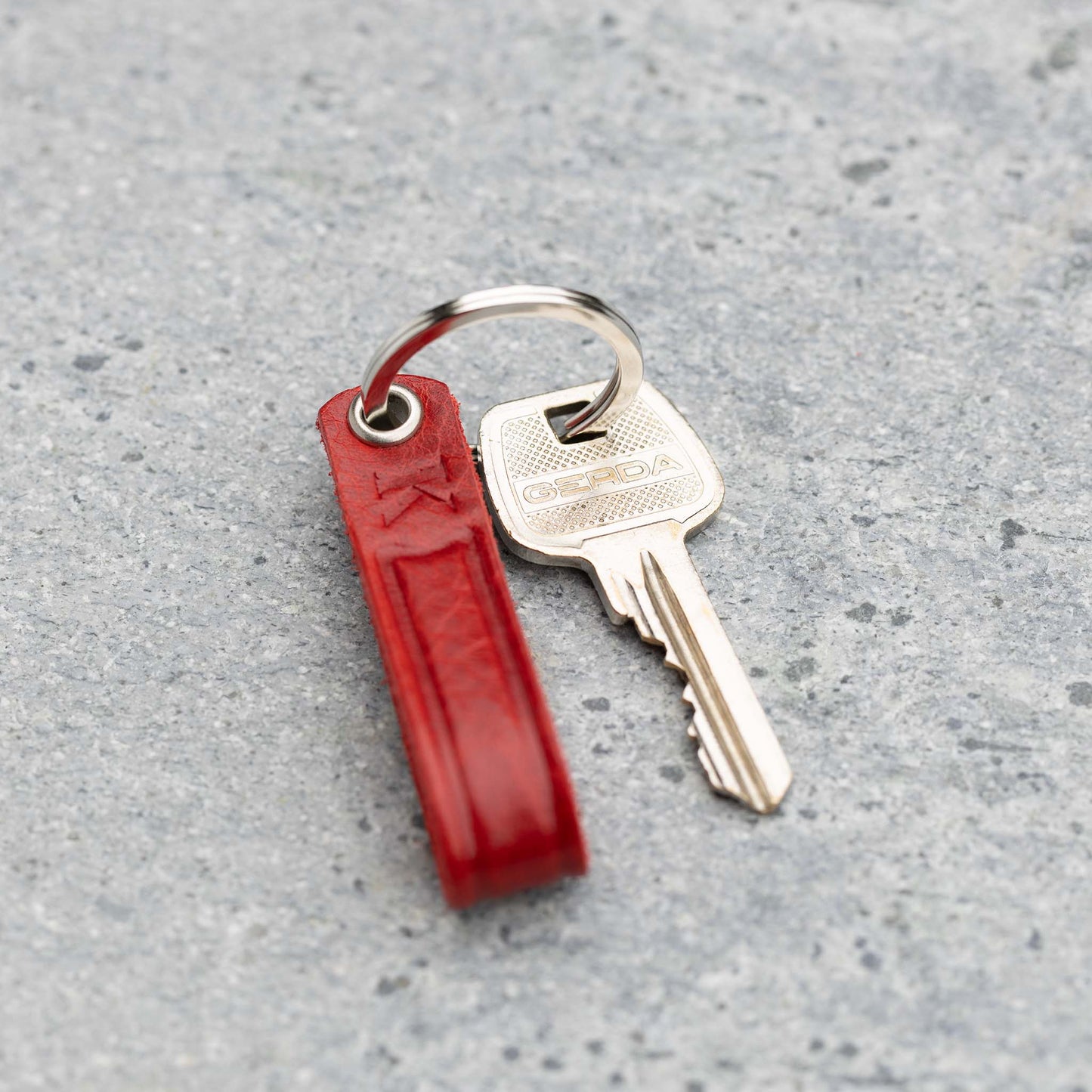 Women's Keyring by seQua - Red Leather - seQua.Shop